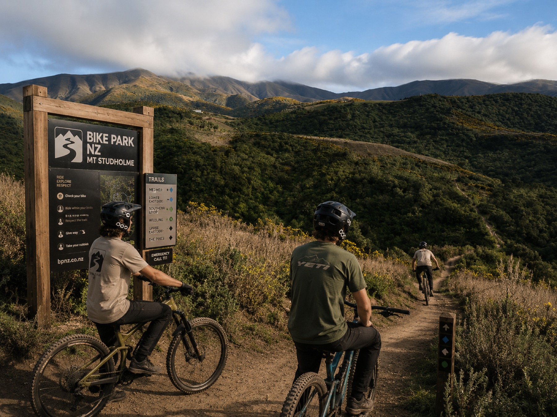 Bike Park NZ trail entry